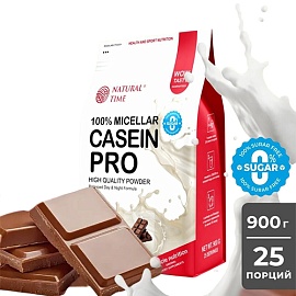 Natural Time Casein Pro 900 g Chocolate 