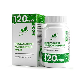 NaturalSupp Глюкозамин Хондроитин +МСМ 120 caps