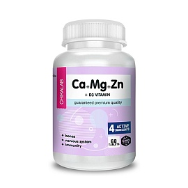 Chikalab Ca+Mg+Zn + Vitamins D3 60 tabl