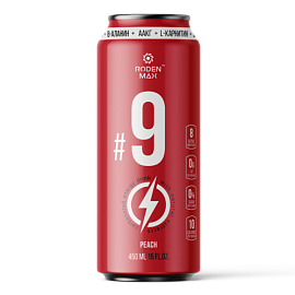 Roden Max Carbonated Energy Drink #9 450 ml Peach