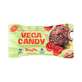 Mrs. Wonna Vegan Candy 30 g С макадами и клюквой 