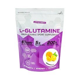 KingProtein L-glutamine 200 g Orange 