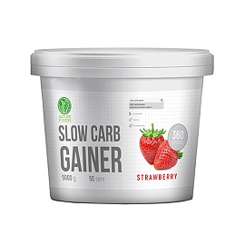 Nature Foods Slow Carb Gainer 5000 g Strawberry