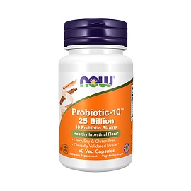 NOW Probiotic-10 25 Billion 50 veg capsules