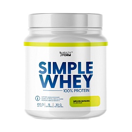 Health Form Simple Whey 100% Protein 450 g Melon-Banana