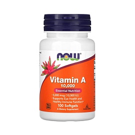NOW Vitamin A 10.000 100 softgels 