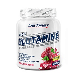 Be First Glutamine 300 g Raspberry