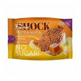 Fitnes Shock Protein Muffin 40 g Banan&Salted Caramel